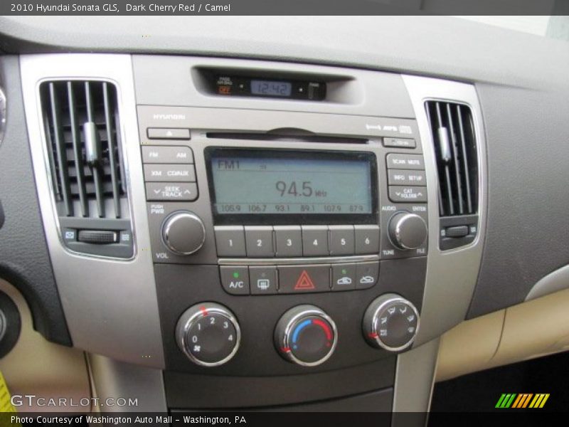 Dark Cherry Red / Camel 2010 Hyundai Sonata GLS