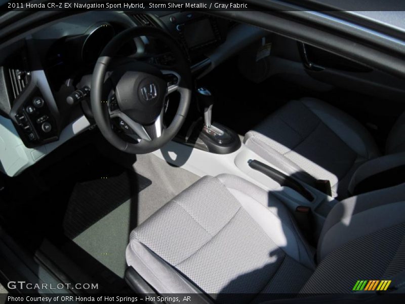 Storm Silver Metallic / Gray Fabric 2011 Honda CR-Z EX Navigation Sport Hybrid