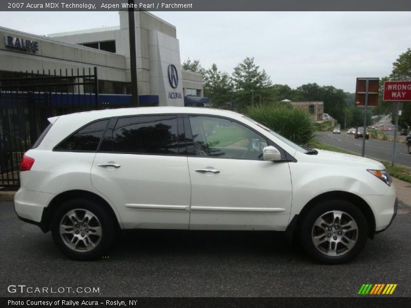 Aspen White Pearl / Parchment 2007 Acura MDX Technology