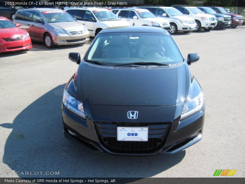 Crystal Black Pearl / Gray Fabric 2011 Honda CR-Z EX Sport Hybrid