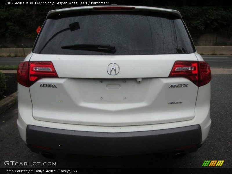 Aspen White Pearl / Parchment 2007 Acura MDX Technology