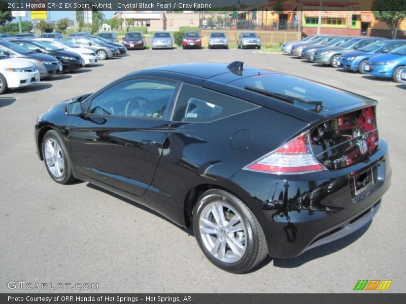 Crystal Black Pearl / Gray Fabric 2011 Honda CR-Z EX Sport Hybrid