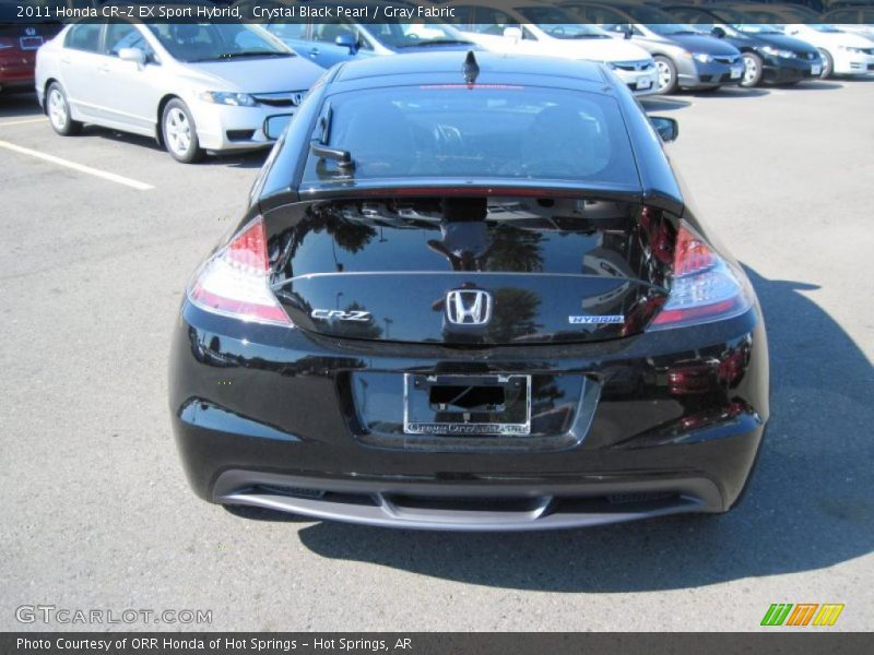 Crystal Black Pearl / Gray Fabric 2011 Honda CR-Z EX Sport Hybrid