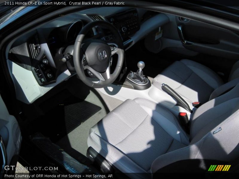 Crystal Black Pearl / Gray Fabric 2011 Honda CR-Z EX Sport Hybrid