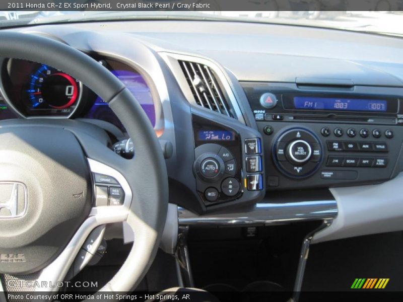 Crystal Black Pearl / Gray Fabric 2011 Honda CR-Z EX Sport Hybrid
