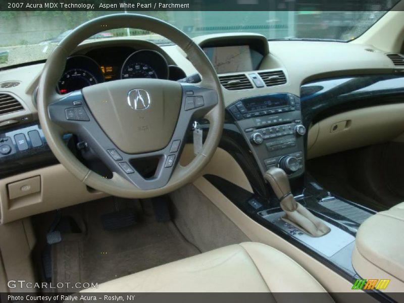 Aspen White Pearl / Parchment 2007 Acura MDX Technology