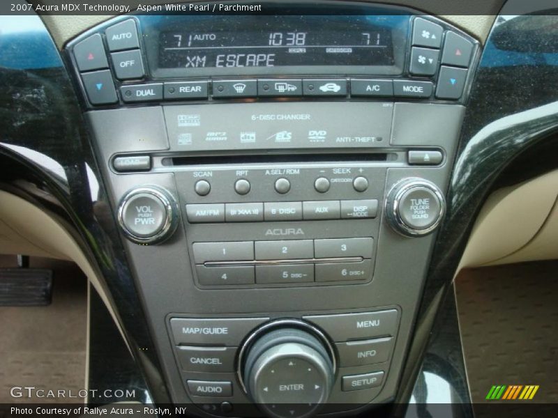 Aspen White Pearl / Parchment 2007 Acura MDX Technology