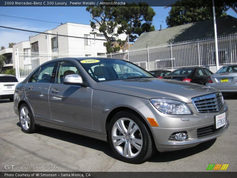 Pewter Metallic / Almond/Mocha 2009 Mercedes-Benz C 300 Luxury