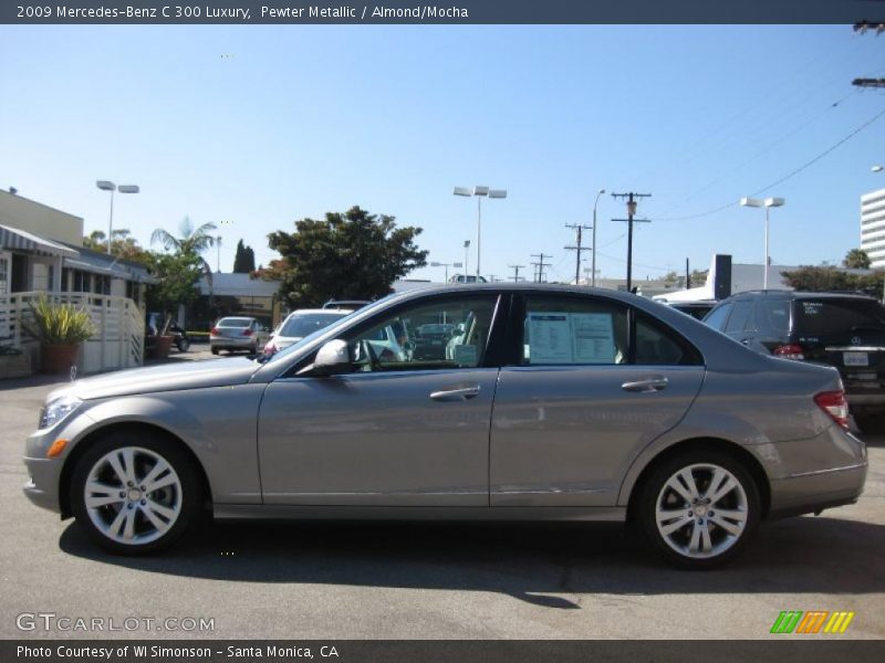 Pewter Metallic / Almond/Mocha 2009 Mercedes-Benz C 300 Luxury