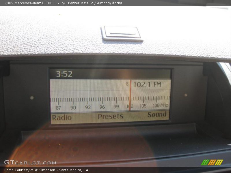 Pewter Metallic / Almond/Mocha 2009 Mercedes-Benz C 300 Luxury