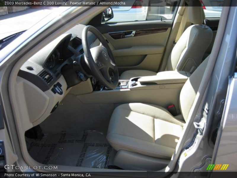 Pewter Metallic / Almond/Mocha 2009 Mercedes-Benz C 300 Luxury