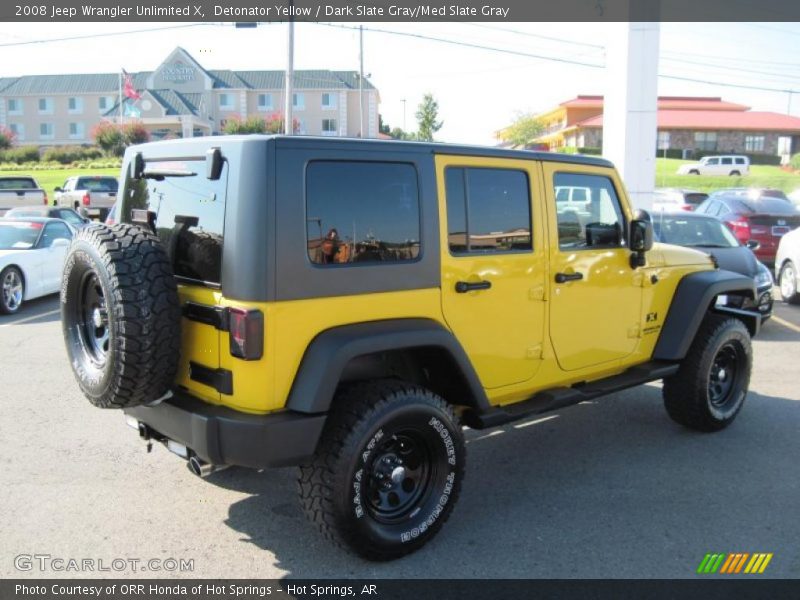 Detonator Yellow / Dark Slate Gray/Med Slate Gray 2008 Jeep Wrangler Unlimited X