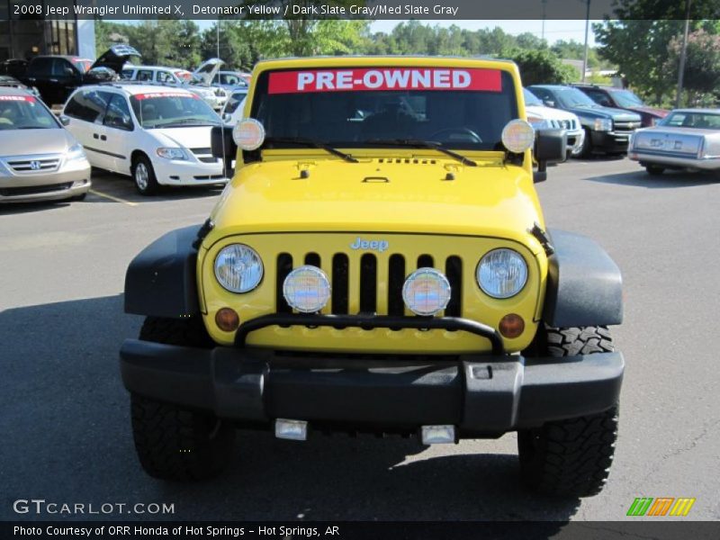 Detonator Yellow / Dark Slate Gray/Med Slate Gray 2008 Jeep Wrangler Unlimited X