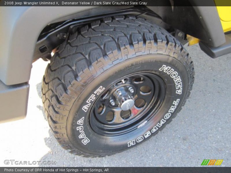 Detonator Yellow / Dark Slate Gray/Med Slate Gray 2008 Jeep Wrangler Unlimited X