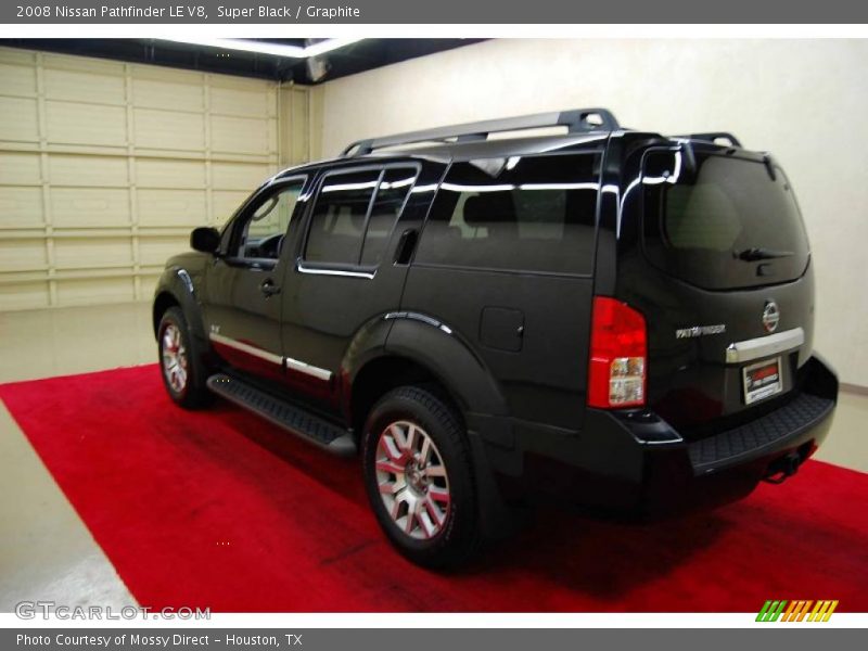 Super Black / Graphite 2008 Nissan Pathfinder LE V8
