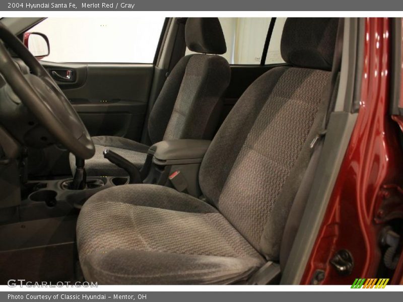 Merlot Red / Gray 2004 Hyundai Santa Fe