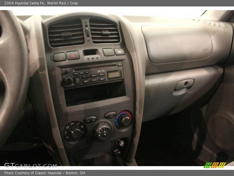 Merlot Red / Gray 2004 Hyundai Santa Fe