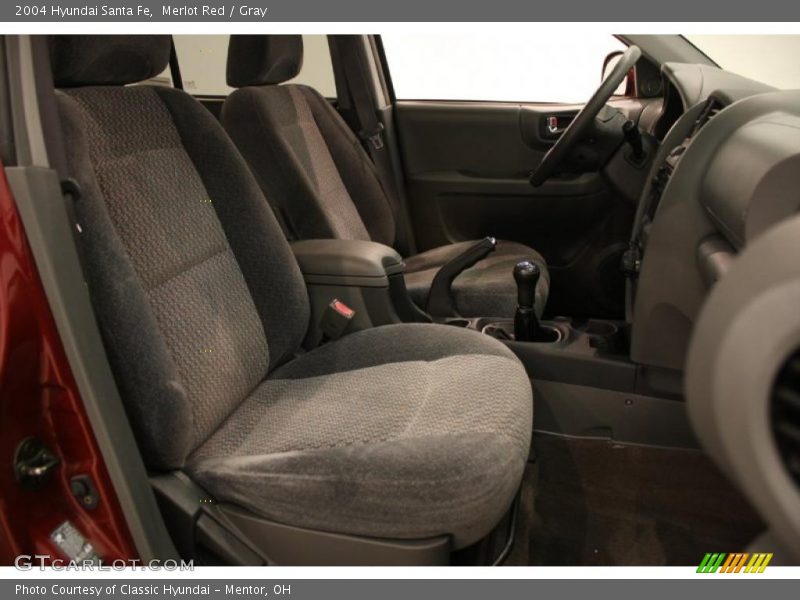 Merlot Red / Gray 2004 Hyundai Santa Fe