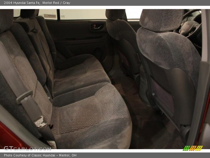 Merlot Red / Gray 2004 Hyundai Santa Fe