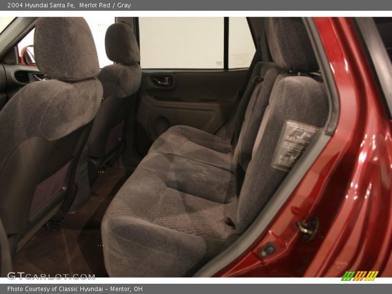 Merlot Red / Gray 2004 Hyundai Santa Fe