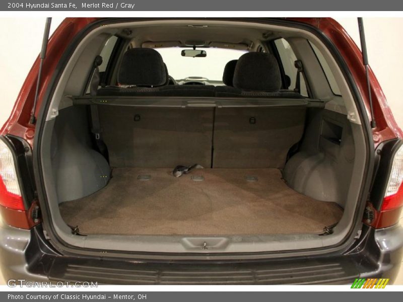 Merlot Red / Gray 2004 Hyundai Santa Fe