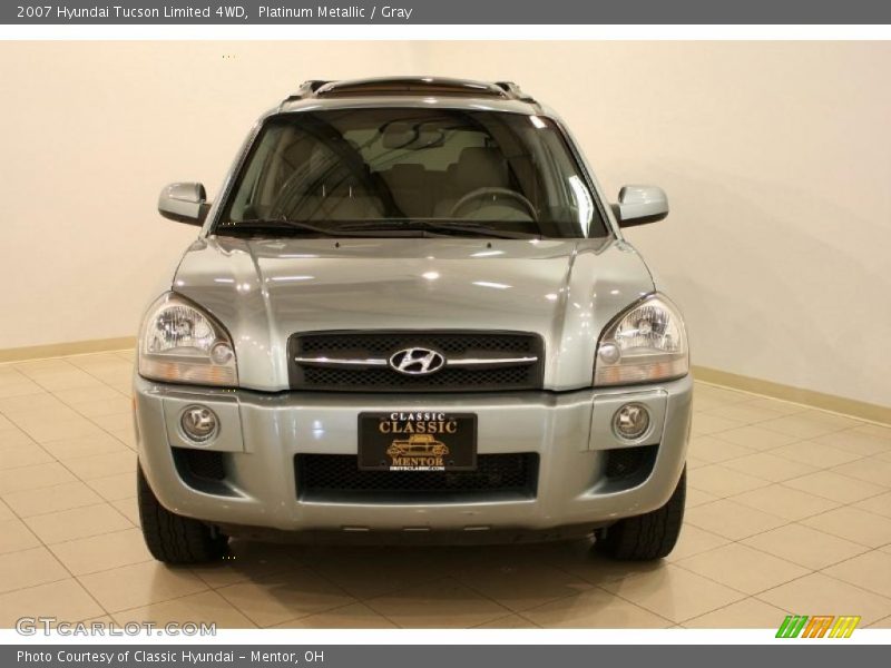 Platinum Metallic / Gray 2007 Hyundai Tucson Limited 4WD
