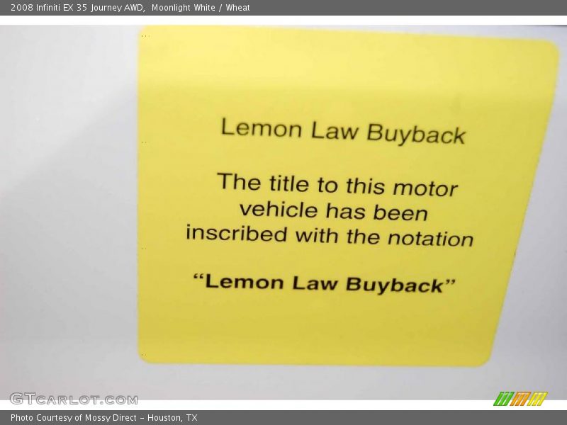 Moonlight White / Wheat 2008 Infiniti EX 35 Journey AWD