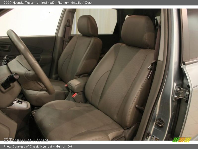 Platinum Metallic / Gray 2007 Hyundai Tucson Limited 4WD