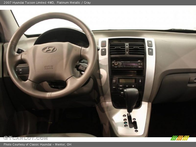 Platinum Metallic / Gray 2007 Hyundai Tucson Limited 4WD