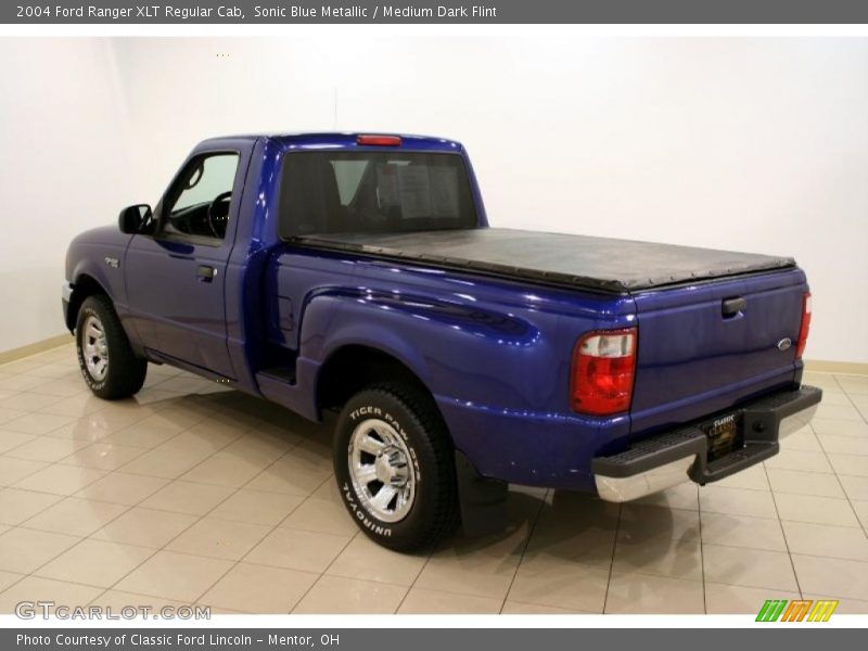 Sonic Blue Metallic / Medium Dark Flint 2004 Ford Ranger XLT Regular Cab