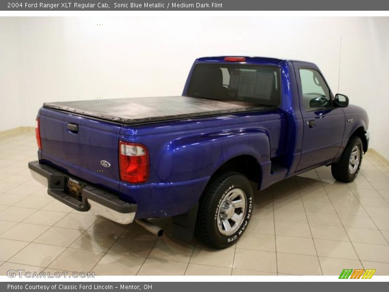 Sonic Blue Metallic / Medium Dark Flint 2004 Ford Ranger XLT Regular Cab