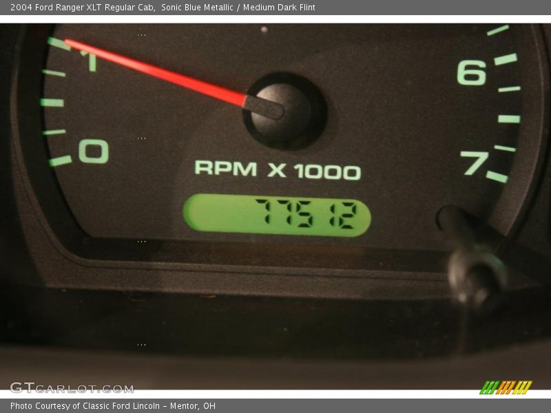 Sonic Blue Metallic / Medium Dark Flint 2004 Ford Ranger XLT Regular Cab