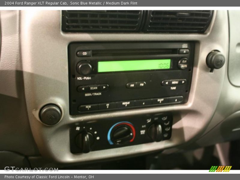 Sonic Blue Metallic / Medium Dark Flint 2004 Ford Ranger XLT Regular Cab