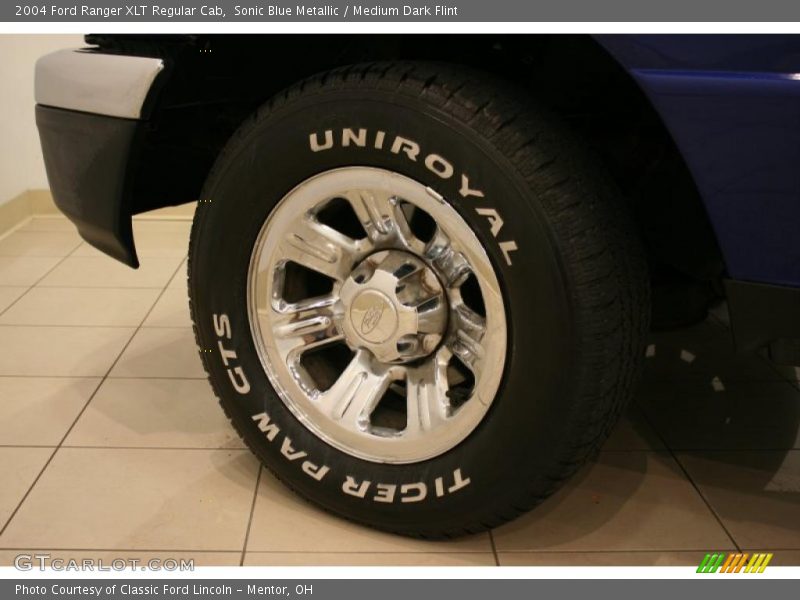 Sonic Blue Metallic / Medium Dark Flint 2004 Ford Ranger XLT Regular Cab