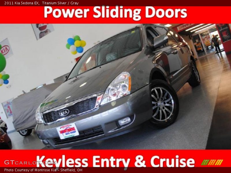 Titanium Silver / Gray 2011 Kia Sedona EX