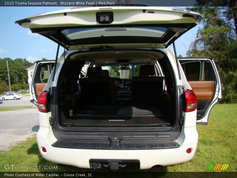 Blizzard White Pearl / Red Rock 2010 Toyota Sequoia Platinum