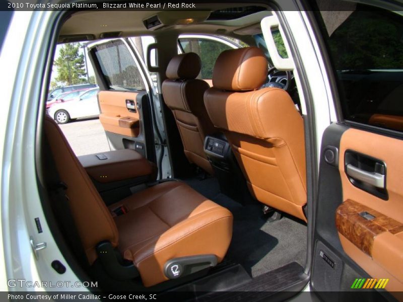 Blizzard White Pearl / Red Rock 2010 Toyota Sequoia Platinum