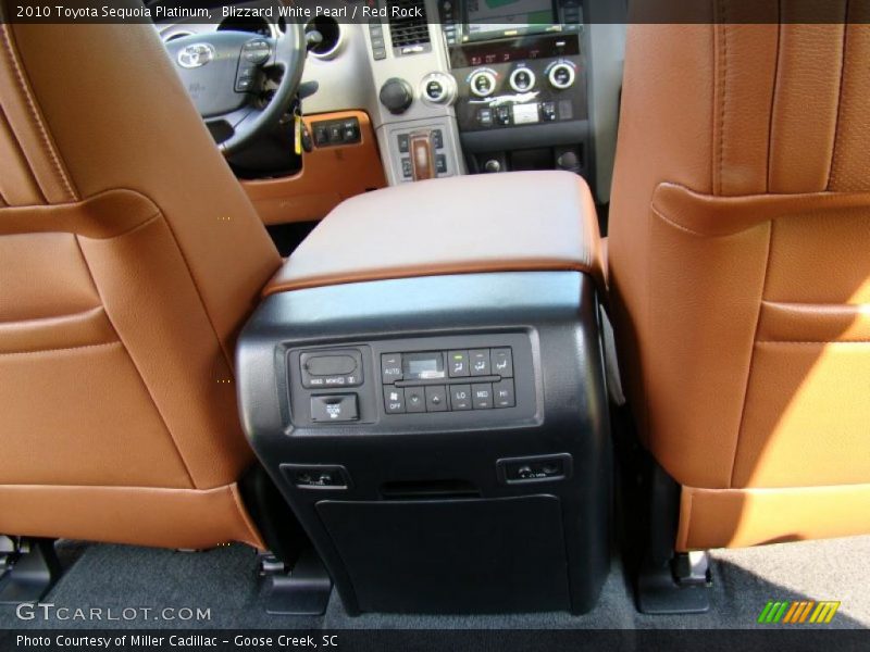 Blizzard White Pearl / Red Rock 2010 Toyota Sequoia Platinum