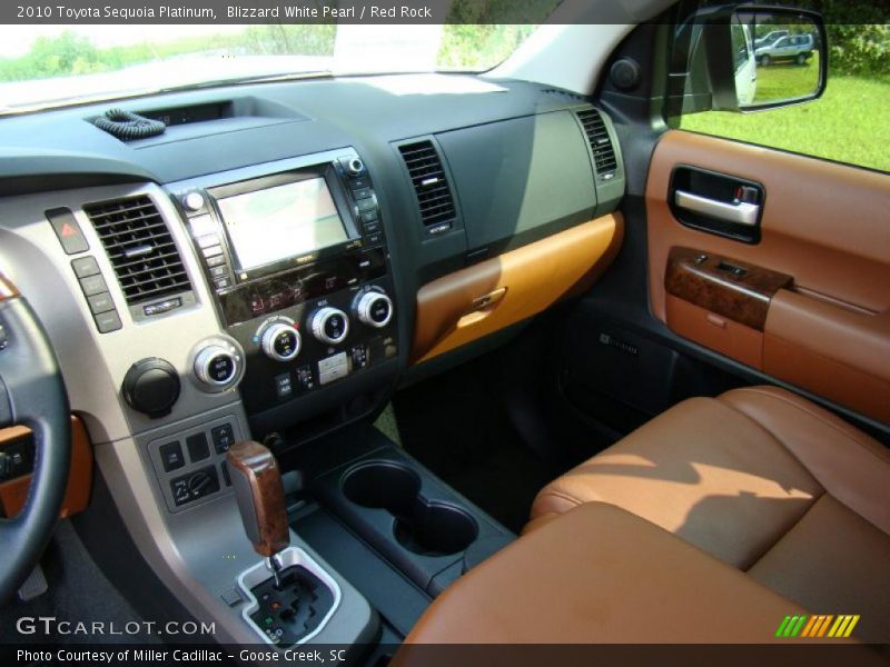 Blizzard White Pearl / Red Rock 2010 Toyota Sequoia Platinum