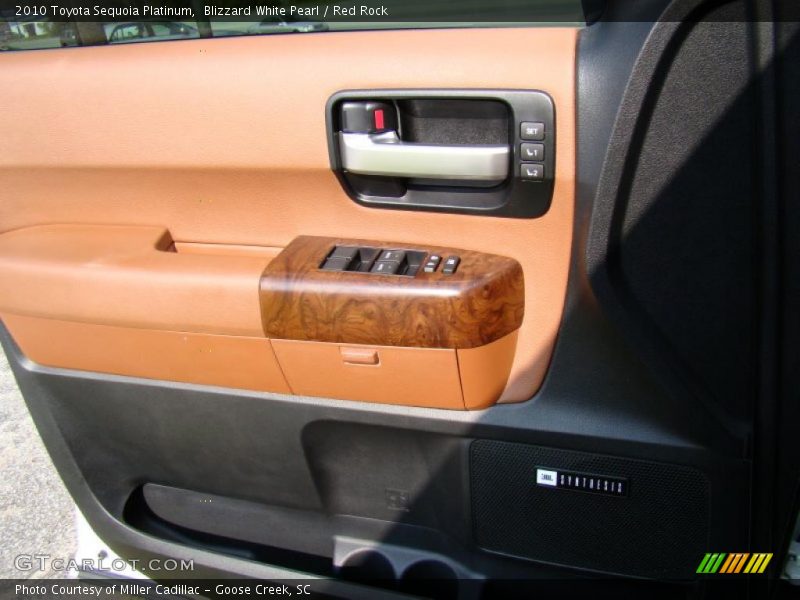Blizzard White Pearl / Red Rock 2010 Toyota Sequoia Platinum