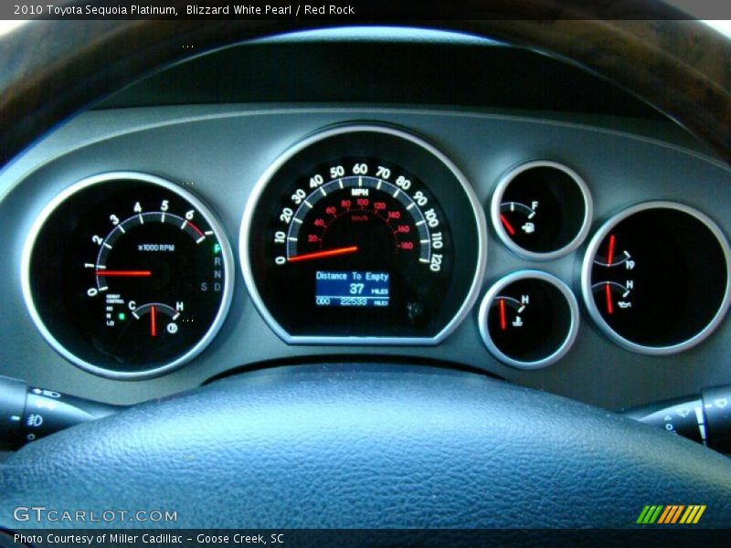 Blizzard White Pearl / Red Rock 2010 Toyota Sequoia Platinum