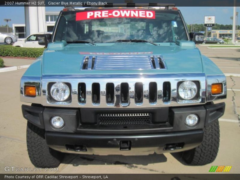 Glacier Blue Metallic / Ebony Black 2007 Hummer H2 SUT