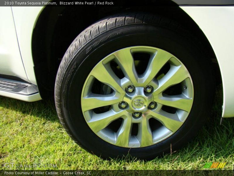 Blizzard White Pearl / Red Rock 2010 Toyota Sequoia Platinum