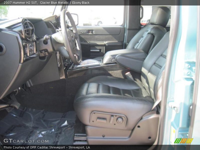 Glacier Blue Metallic / Ebony Black 2007 Hummer H2 SUT