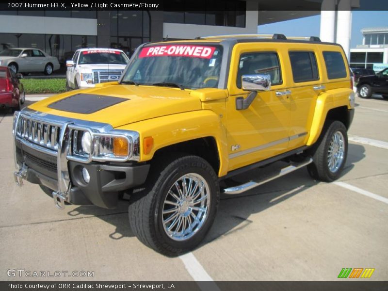 Yellow / Light Cashmere/Ebony 2007 Hummer H3 X