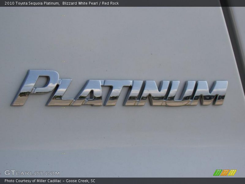 Blizzard White Pearl / Red Rock 2010 Toyota Sequoia Platinum