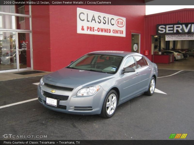 Golden Pewter Metallic / Cocoa/Cashmere 2009 Chevrolet Malibu LS Sedan