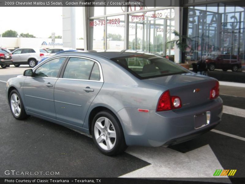 Golden Pewter Metallic / Cocoa/Cashmere 2009 Chevrolet Malibu LS Sedan