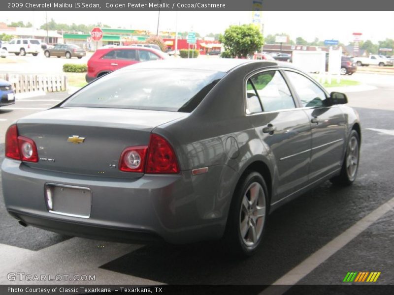 Golden Pewter Metallic / Cocoa/Cashmere 2009 Chevrolet Malibu LS Sedan