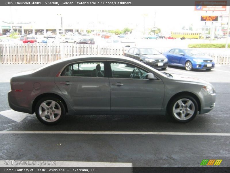 Golden Pewter Metallic / Cocoa/Cashmere 2009 Chevrolet Malibu LS Sedan